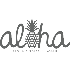 ロゴ 色別 パイナップルイラストをデザイン Aloha Pineapple Hawaii