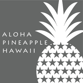 パイナップルイラストデザインAloha Pineapple Hawaii